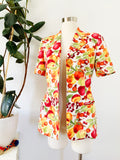 Escada Fruit Print Short Sleeve Blazer | Small