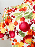 Escada Fruit Print Short Sleeve Blazer | Small