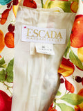 Escada Fruit Print Short Sleeve Blazer | Small