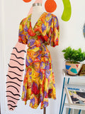 Barbara Barbara Abstract Print Dress | Medium