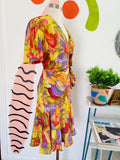 Barbara Barbara Abstract Print Dress | Medium