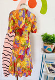Barbara Barbara Abstract Print Dress | Medium