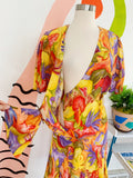 Barbara Barbara Abstract Print Dress | Medium
