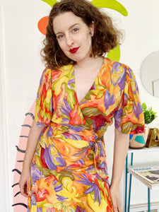 Barbara Barbara Abstract Print Dress | Medium