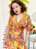 Barbara Barbara Abstract Print Dress | Medium