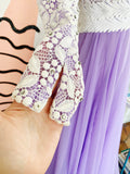 Lillie Rubin Lilac and Lace Gown | Small
