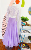 Lillie Rubin Lilac and Lace Gown | Small