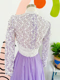 Lillie Rubin Lilac and Lace Gown | Small