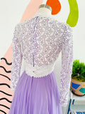 Lillie Rubin Lilac and Lace Gown | Small