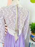 Lillie Rubin Lilac and Lace Gown | Small