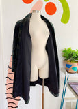 Abstract Pattern Open Velvet Swing Jacket | Large