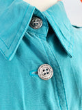 Karen Alexander Turkish Blue Shirt Dress | Medium