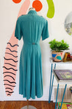 Karen Alexander Turkish Blue Shirt Dress | Medium