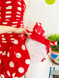 Tadashi Strapless Polka Dot Party Dress | XS