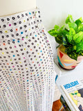 ESPRIT Colorful Printed Rayon Skirt | Small