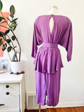 Barbara Barbara Mauve Purple Belted Dress | Medium