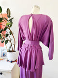 Barbara Barbara Mauve Purple Belted Dress | Medium
