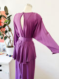 Barbara Barbara Mauve Purple Belted Dress | Medium