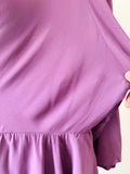 Barbara Barbara Mauve Purple Belted Dress | Medium