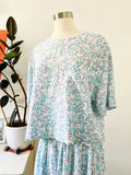 Abstract Letter Print Two Piece Skirt Set | Large