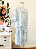 Abstract Letter Print Two Piece Skirt Set | Large