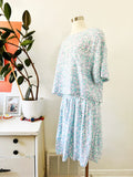 Abstract Letter Print Two Piece Skirt Set | Large