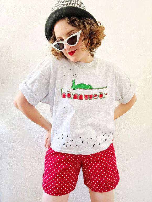 Hamwear Novelty Watermelon and Crocodile T-Shirt | XL