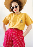 Ochre Yellow Pocket T-Shirt | XL
