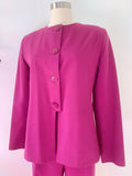 Raspberry Purple Pure Wool Suit | Medium