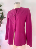 Raspberry Purple Pure Wool Suit | Medium