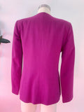 Raspberry Purple Pure Wool Suit | Medium