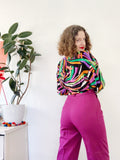 Raspberry Purple Pure Wool Suit | Medium