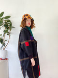 Herman Kay Mondrian Inspired Dolman Coat | XL