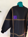 Herman Kay Mondrian Inspired Dolman Coat | XL