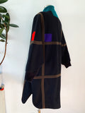 Herman Kay Mondrian Inspired Dolman Coat | XL