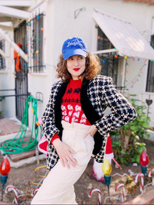 Princess Diana Inspired Wool Sheep Sweater S|M