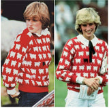 Princess Diana Inspired Wool Sheep Sweater S|M