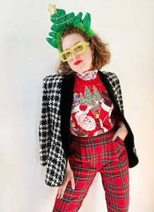 Santa Sweatshirt with Attached Turtleneck Sweatshirt | Medium