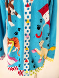 Storybook Knits "Raining Cats and Dogs" Cardigan