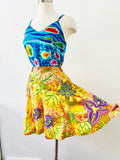 Tropical Print High Rise Shorts | Medium