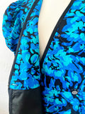 A.J. Bari Floral Silk Top | Medium
