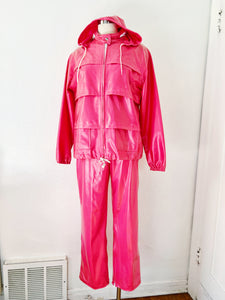 Bubblegum Pink Rain Two Piece Set