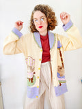 Storybook Knits "Cats In Repose" Cardigan