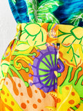 Tropical Print High Rise Shorts | Medium