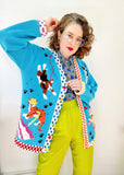 Storybook Knits "Raining Cats and Dogs" Cardigan
