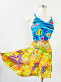 Tropical Print High Rise Shorts | Medium