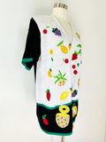 Novelty Fruit Ramie/Cotton Cardigan