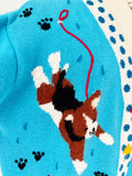 Storybook Knits "Raining Cats and Dogs" Cardigan