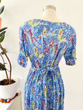 Ken Done Sailboat Print Dress | Medium
