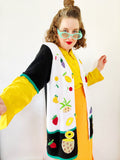 Novelty Fruit Ramie/Cotton Cardigan